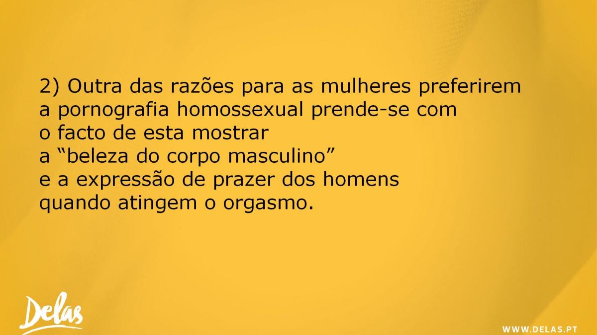 Cinco razões que levam as mulheres a ver pornografia gay